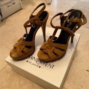 Ysl tribute sandals - suede